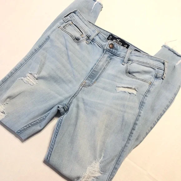 Hollister High Rise Crop Super Skinny Jeans 0805 - Picture 3 of 7